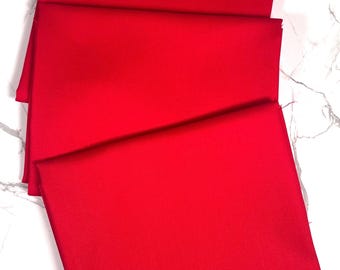Singers Christmas Red Cotton Fabric, Red Fat Quarters