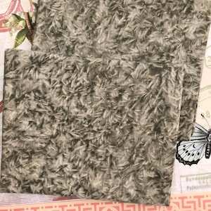 Sage Green Batik Cotton Fat Quarter: Vintage Fabric Destash