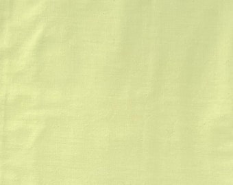 Vintage Chartreuse Green Cotton Fabric: Solid Color, 44" Wide
