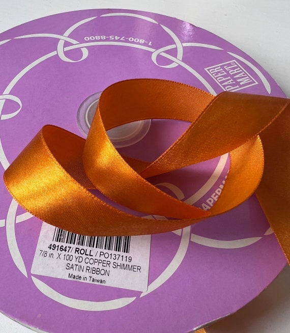 Solid Color Satin Ribbon 1/8 Inch X 100 Yards Roll Ribbon for