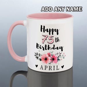 Happy Birthday to you Happy 75TH Birthday sottobicchieri a forma