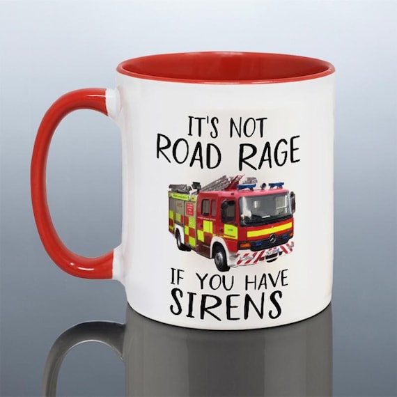 FIREFIGHTER MUG Funny Birthday Gift Fireman Him Fire Engine Driver Valentines Gift Men Emergency Services Friend Work Colleague Husband 15oz