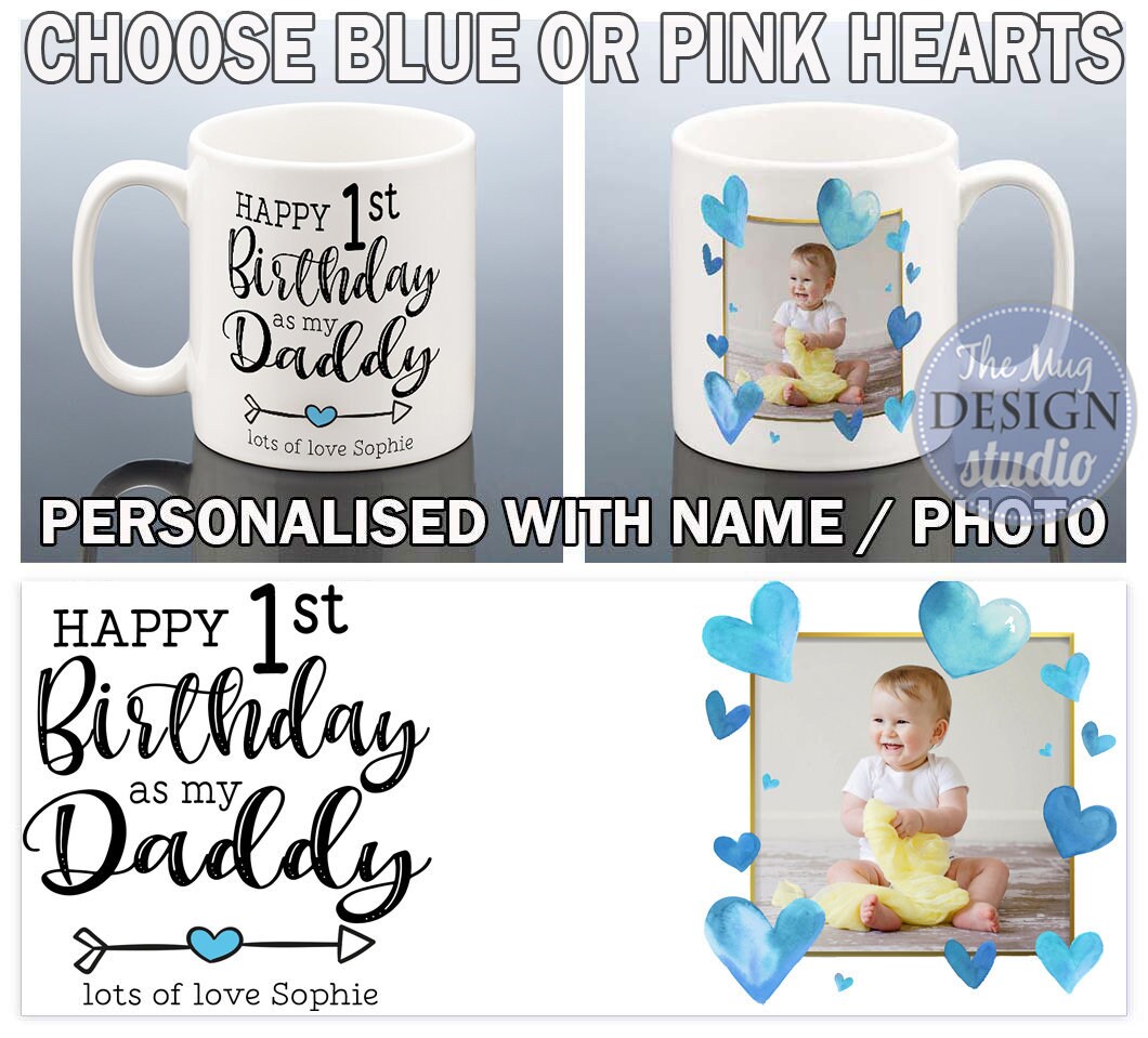 1st BIRTHDAY DADDY MUG Daddy Gift from Baby 2021 New Dad First Etsy