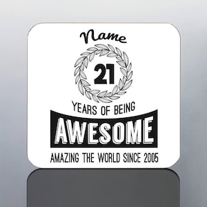 21st BIRTHDAY GIFT Him 21st Birthday Mug Boys Personalised 2005 Birthday Cup 21 Year Old Custom Gift Men Son Daughter Friend Grandson Nephew image 3