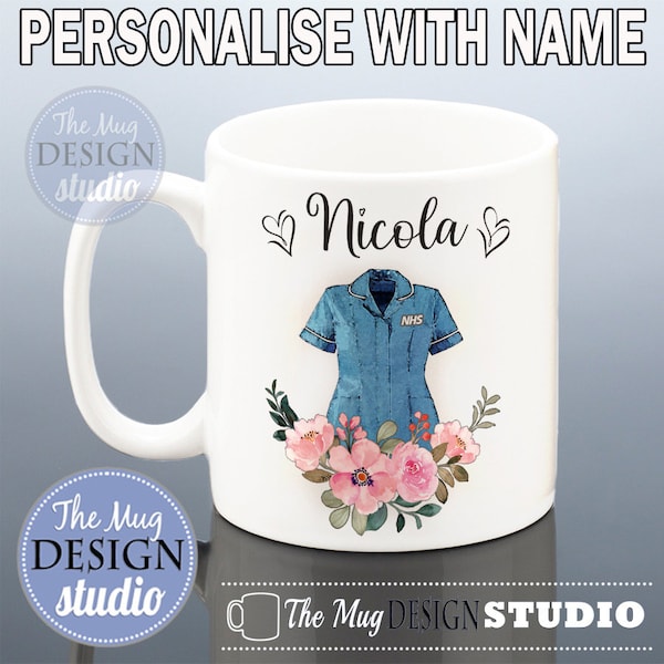 NURSE MUG Personalised Nurse Birthday Gift New Nurse Mum Mother's Day Gift Nhs Sister Present Qualified Nurse Student Friend Nursing