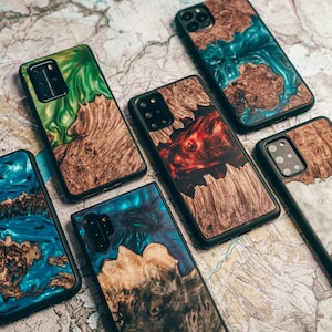 Étui pour téléphone Google Pixel, étui en bois google pixel, étui de téléphone en résine/iPhone/Samsung Galaxy/Huawei