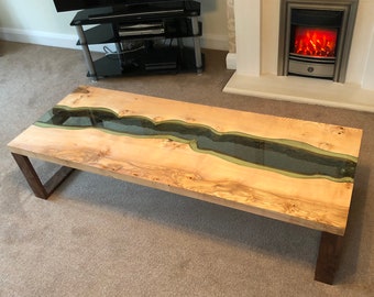 Live Edge River Table/ River Table / Coffee Table / Dining Table /