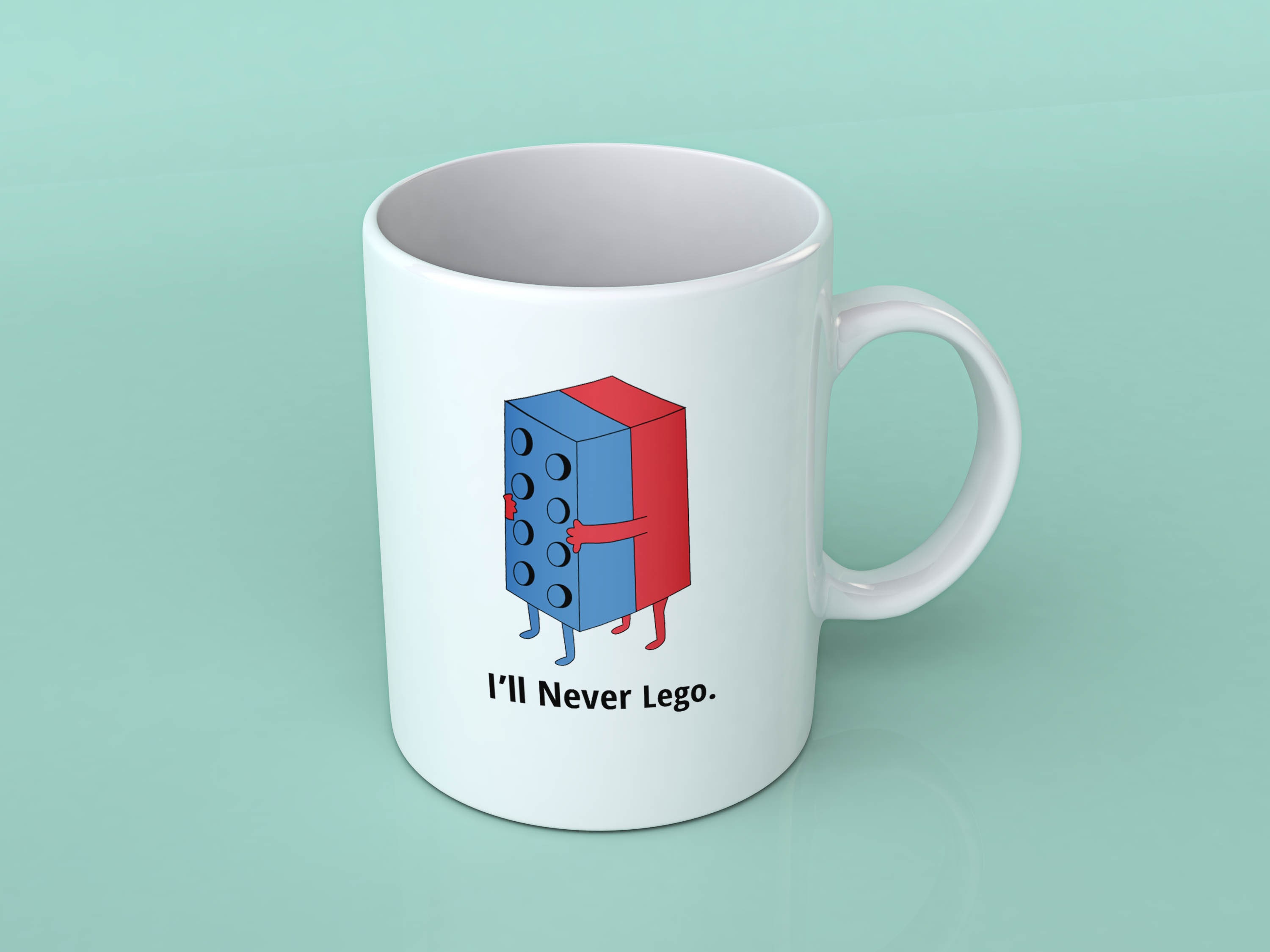I Would Step on a Lego for You Mug, Lego Pun Gift, Never Lego, Boyfriend  Girlfriend Lego Lover Present, Anniversary Valentine's Day Unique 