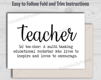 Teacher Appreciation Greeting CardTeach Love InspireBlank Greeting CardBlank Note CardBack To SchoolApple Teacher CardPenmanship