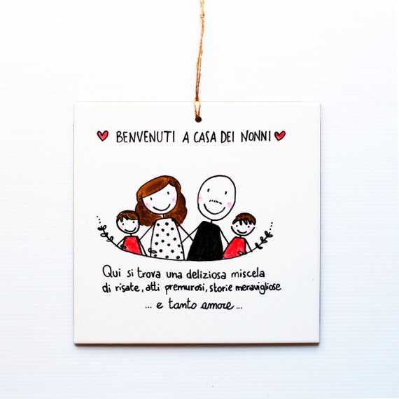 Mattonella personalizzata - Nonni