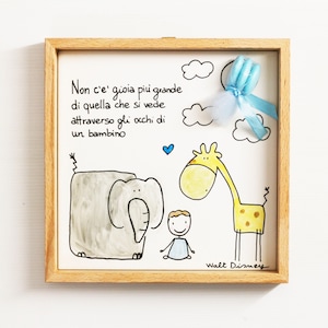 Bomboniere madrina padrino battesimo prima comunione cresima frasi illustrazione personalizzate quadretto ceramica piastrella originali