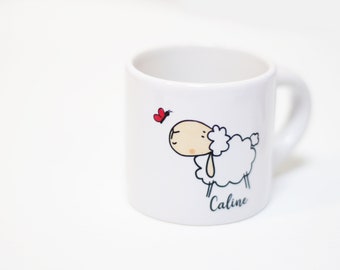 Personalized ceramic coffee cup, original gift idea