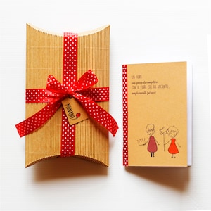 Taccuino quaderno personalizzato illustrato idea regalo amica maestre mamma kraft