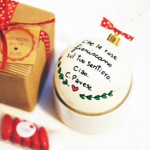 Bomboniere laurea Palline Natale personalizzate idea regalo