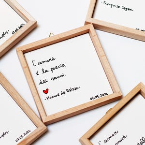 Bomboniere matrimonio nozze quadretto frasi illustrazione citazioni personalizzate ceramica mattonella piastrella artigianali cuore