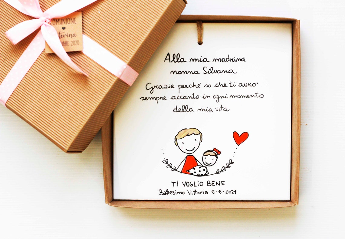 Bomboniere Madrina E Padrino Battesimo Bomboniere madrina padrino battesimo prima comunione cresima - Etsy Italia