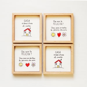 Bomboniere matrimonio nozze quadretto frasi illustrazione citazioni personalizzate ceramica mattonella piastrella artigianali cuore