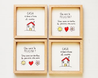 Baptism favors first communion confirmation phrases illustration animals personalized ceramic tile original tile