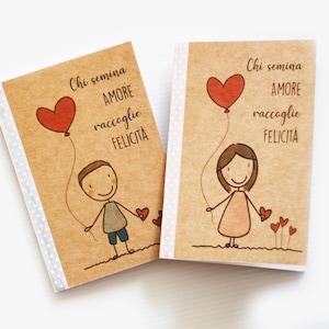 Taccuino quaderno personalizzato idea regalo alunni scuola amica maestre mamma kraft quaderno