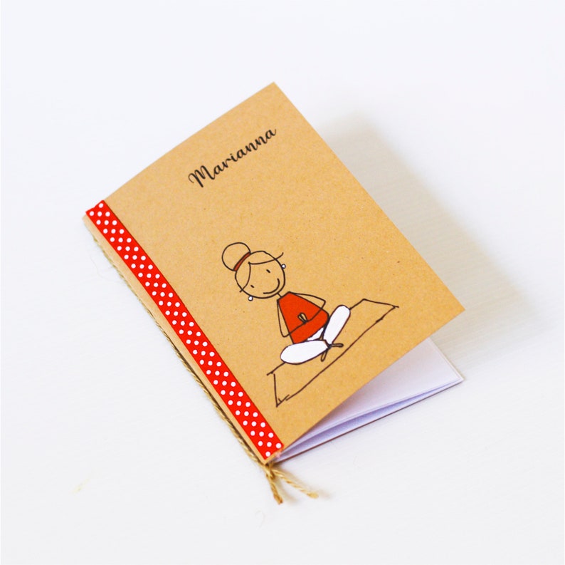 Personalized notebook notebook, gift idea for friend, teacher, mother, kraft notebook image 6