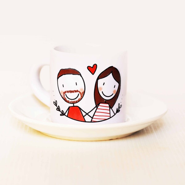 Tazzina da caffè personalizzata ceramica idea regalo originale