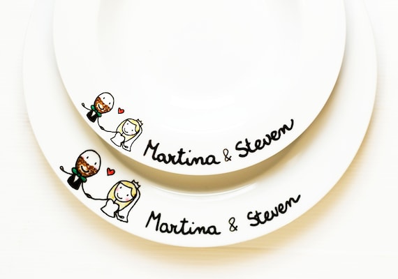 Piatti personalizzati decorati a mano