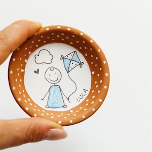 Bomboniere battesimo bimbo nascita calamite personalizzate frasi illustrazione animali comunione cresima piattino cotto