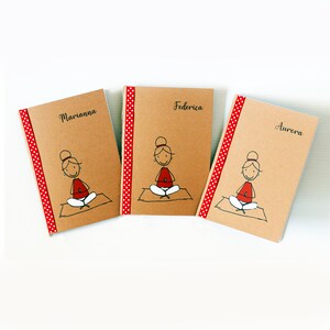 Carnet personnalisé, idée cadeau pour amie, enseignante, maman, carnet kraft image 2