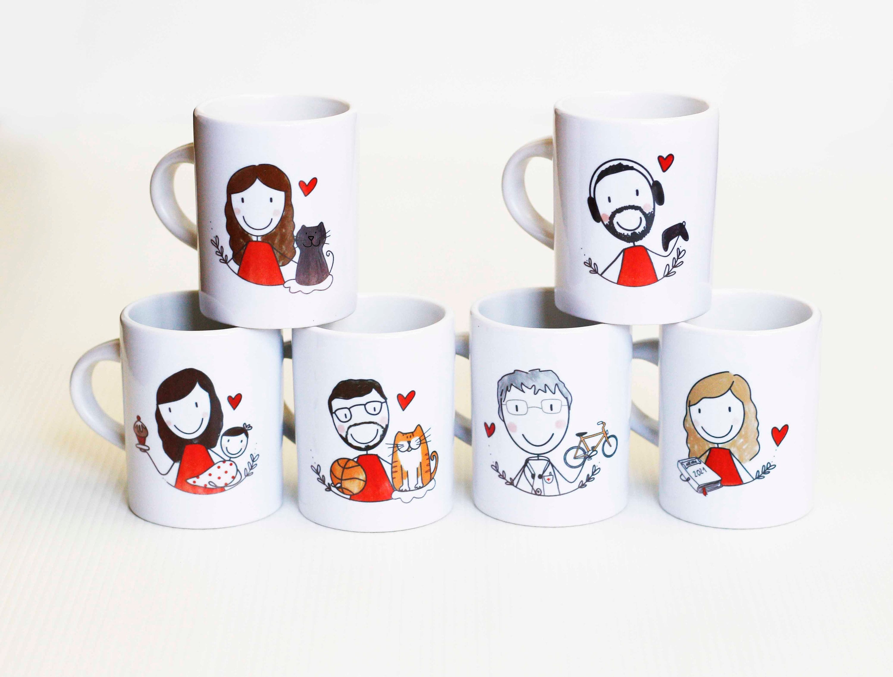 Tasse à café personnalisée Hijine-Girl, tasse à thé personnalisée