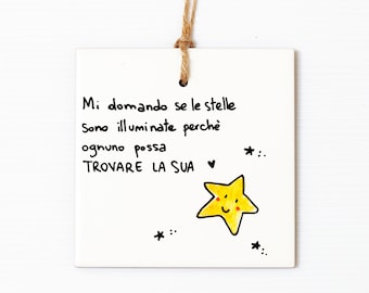 Baptism favors first communion confirmation phrases illustration animals personalized ceramic tile original tile