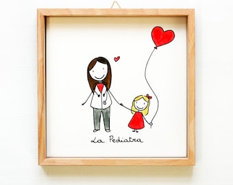 Illustrated family personalized tile tile house rules couple bride and groom wedding ceramic decor