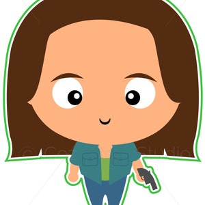Adorable Ellen Harvelle Art Figurine Clipart Fun