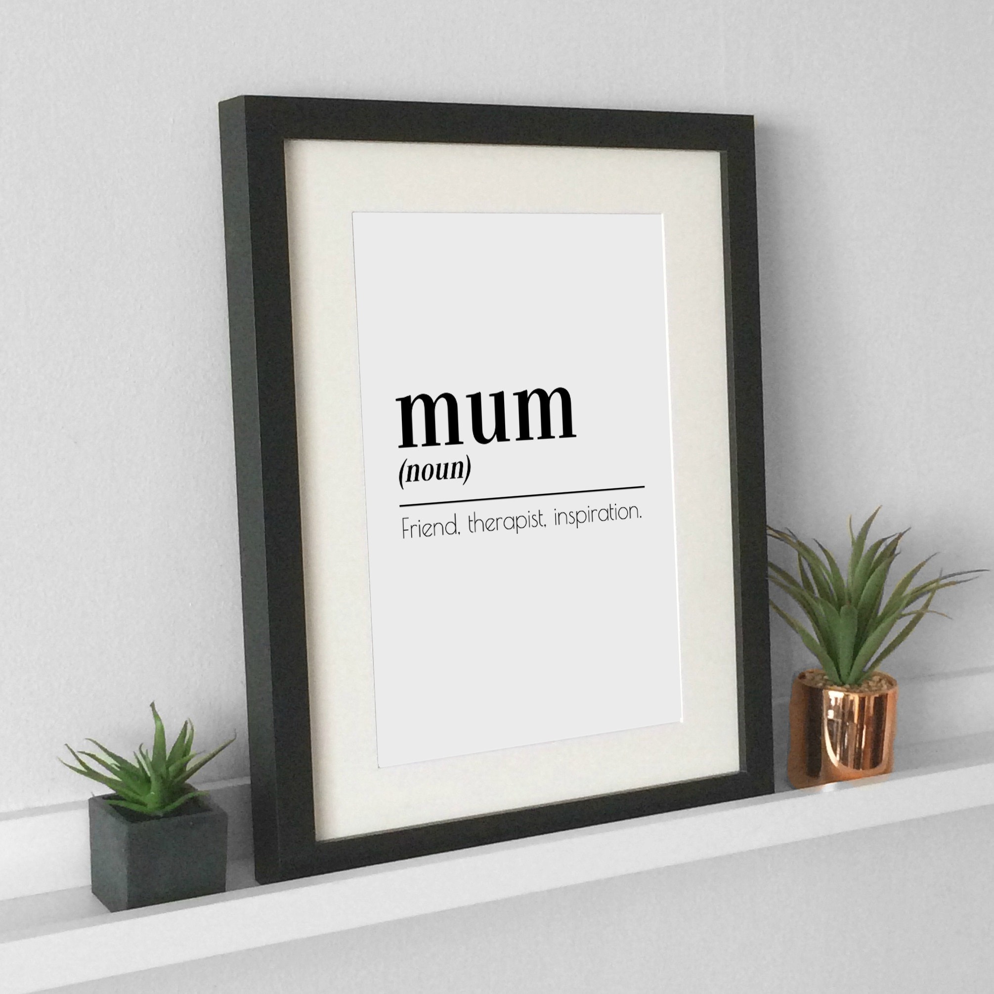 Mum Definition Print / Mum Print / Mothers Day Gift / Mum Wall Etsy
