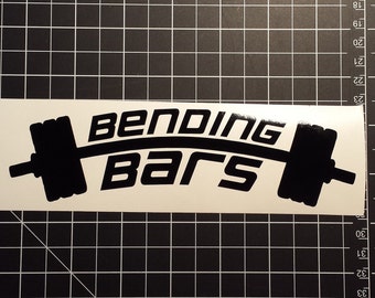 Bending Bars - Gym Decal Sticker fitness wod crossfit workout