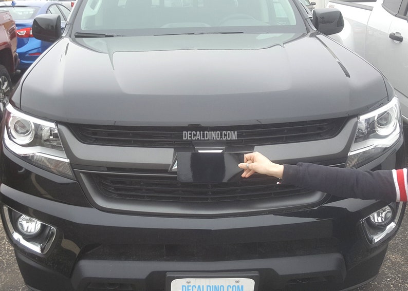 Truck Emblem Wrap Kit Chevy Badge Black White Carbon Fiber Etsy