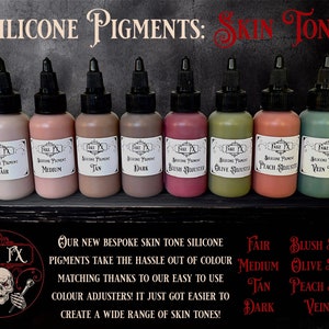 Silicone pigments skin tones pack 8x50g