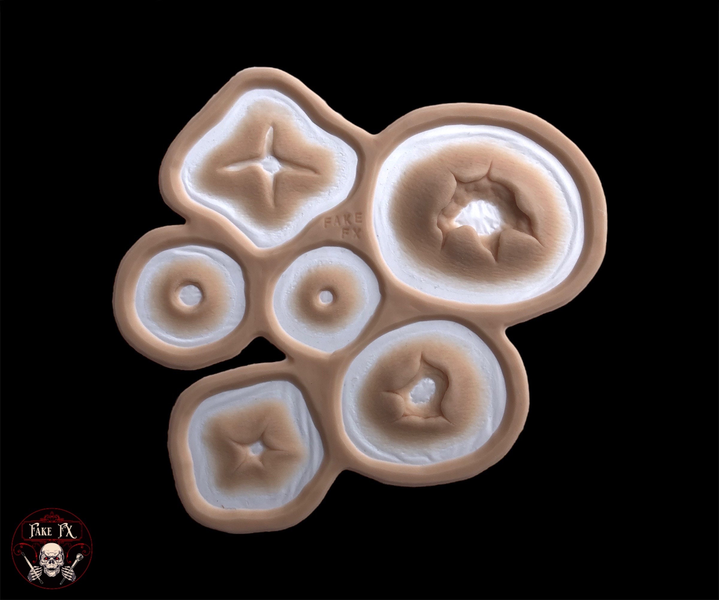 Bullet wound prosthetic set