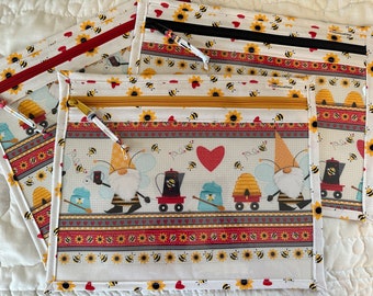 New!!!  Honey Bee Gnome Project Bag
