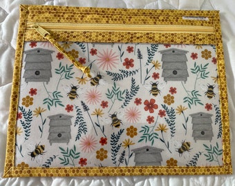 Cross Stitch Documents Vinyl Project Bag Teachers School Projects Needle Work Music Books sku-MMB Knitting Project Bag