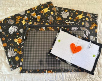 New …Haunted Pooh and Friends Project Bag with Pal