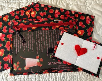 Strawberry Treats Project Bag with Pal