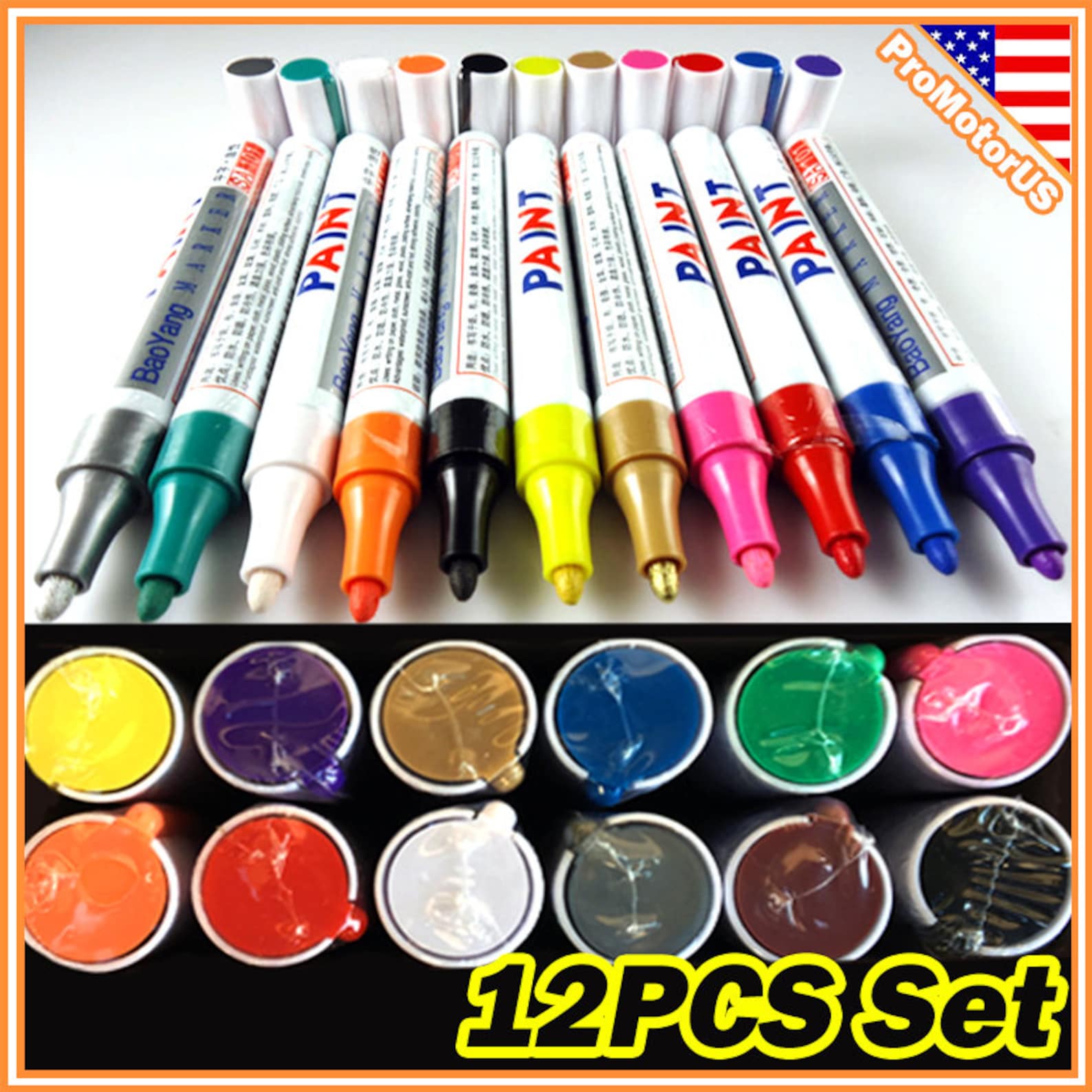 Tire Lettering Permanent Paint Pen Marker Waterproof Car Rubber