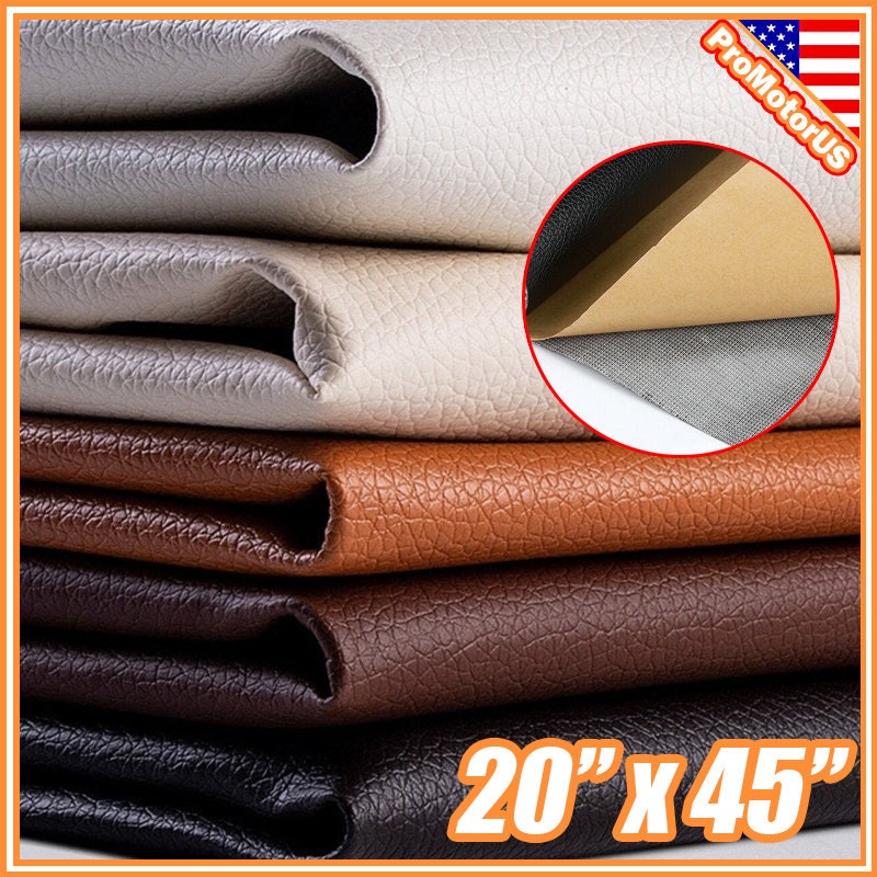 Leather Repair Tape Self-adhesive Patches Kit for Couches Car Seats Furniture  Sofa Vinyl Chairs Jackets Shoes Bags 3.93x63 Inches BLACK 