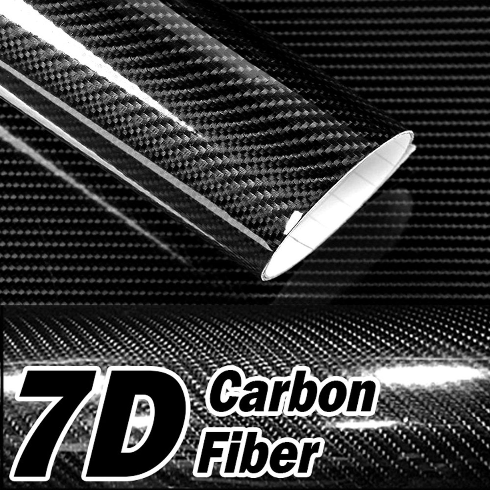 7D Carbon Fiber Premium Epoxy High Gloss Black Vinyl Etsy
