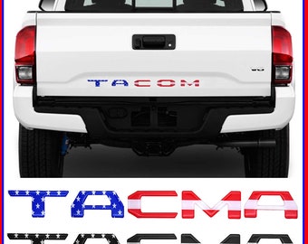PREMIUM MATTE BLACK TOYOTA TACOMA Decal Tailgate Letters Insert Sticker 16-2019 PREMIUM MATTE BLACK TOYOTA TACOMA Decal Tailgate Letters Insert Sticker 16-2019
