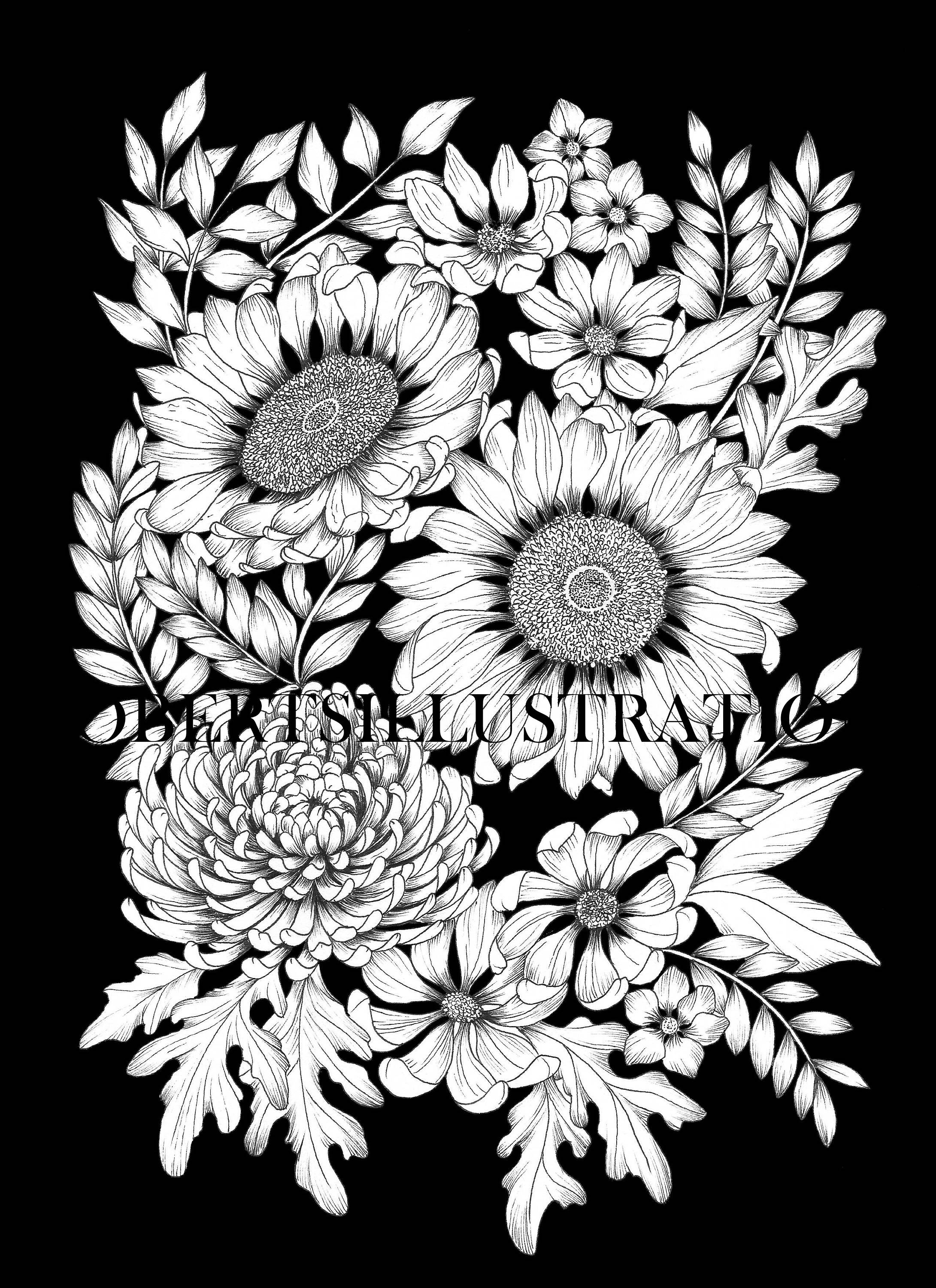 Download Botanica a botanical adult coloring book the digital | Etsy