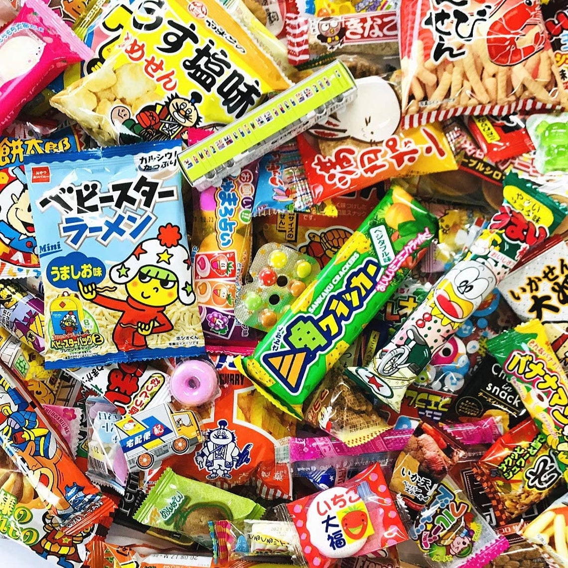 Japanese Snack Box 85pcs Etsy