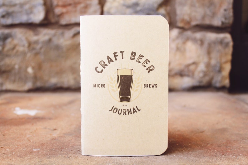 CRAFT BEER Journal Log Book by JOT. Books Beer Journal, Beer Tasting, Micro Brew Pocket Notebook zdjęcie 1