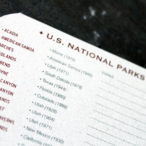 U.S. National Parks Journal by JOT. Books National Park Journal, Pocket Notebook Vrs.2 image 4