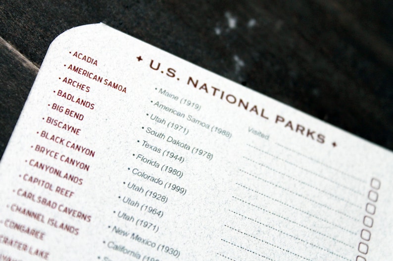 U.S. National Parks Journal by JOT. Books National Park Journal, Pocket Notebook Vrs.2 image 4